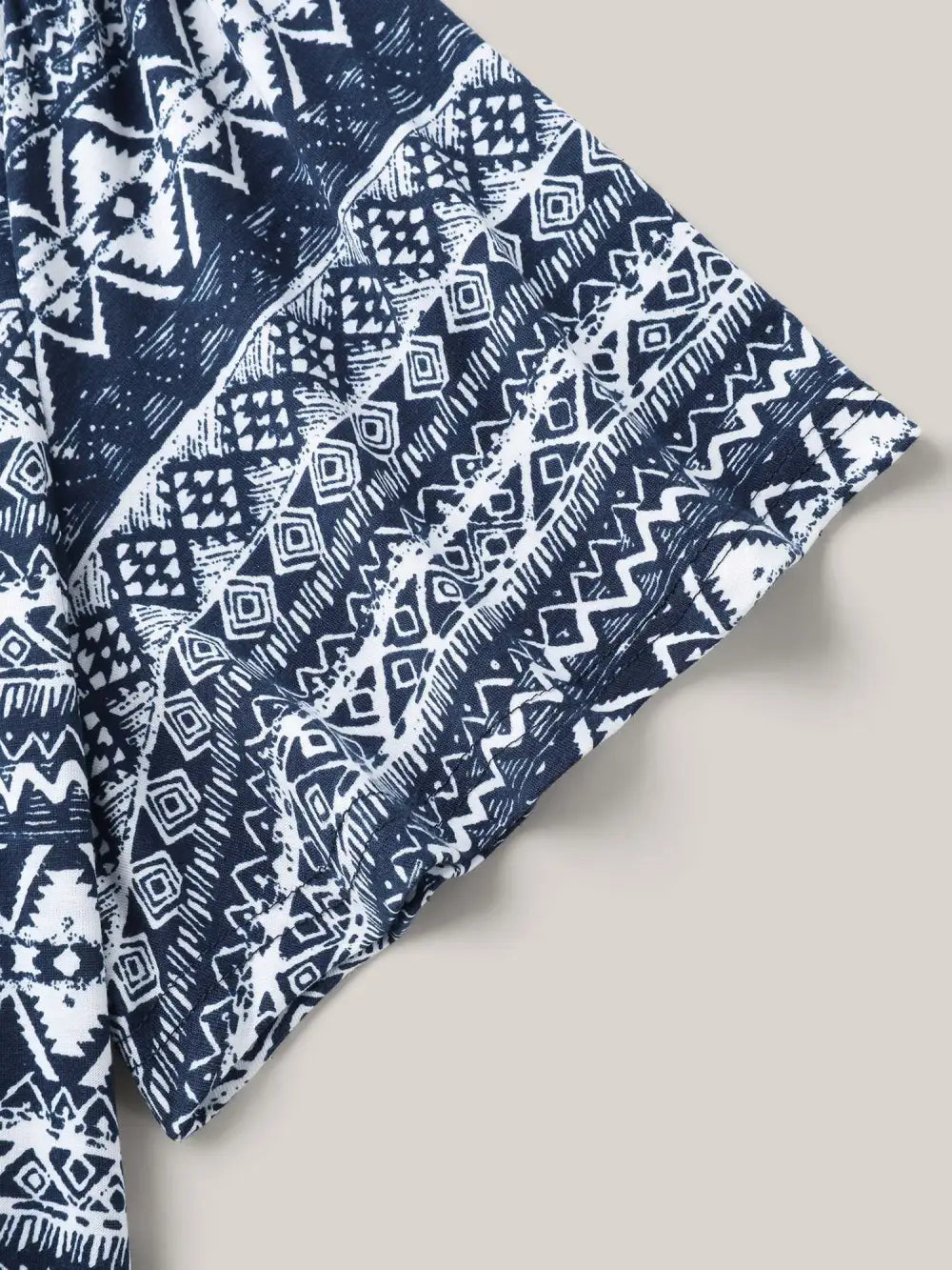 Boho Print Square Neck T-Shirt