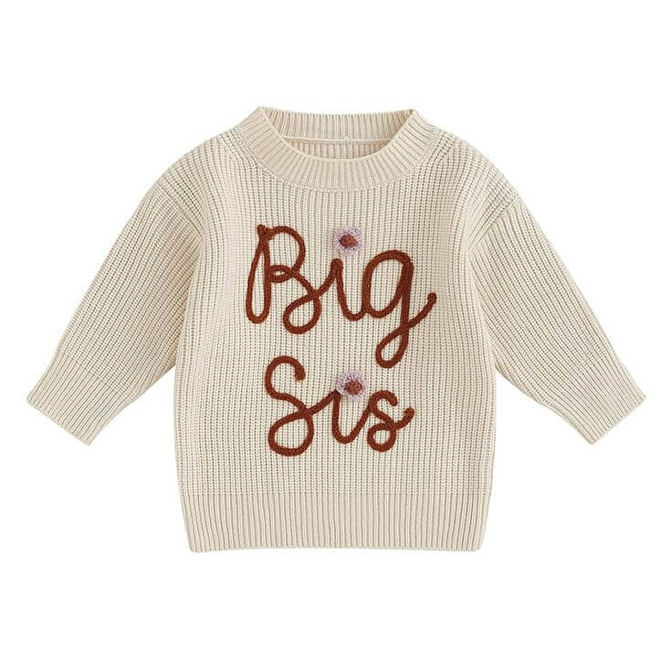 Big Sis Knitted Toddler Sweater