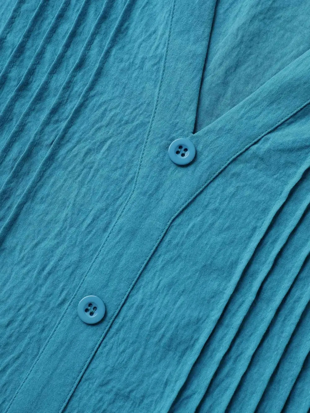 Toothpick Pleat Relaxed Fit Tiered Midi Dress