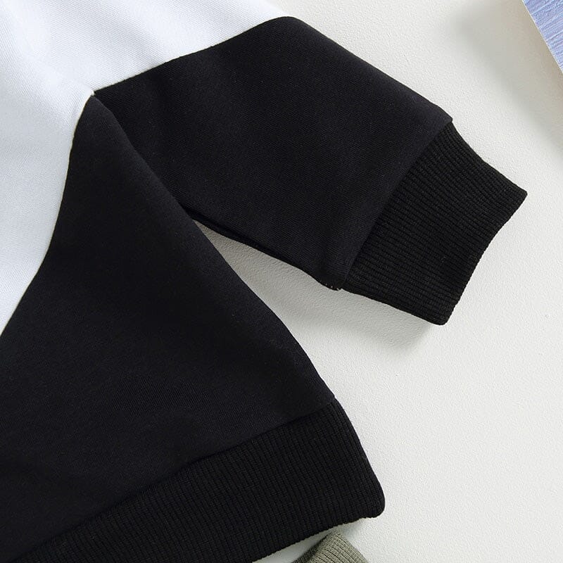Long Sleeve Color Block Baby Set