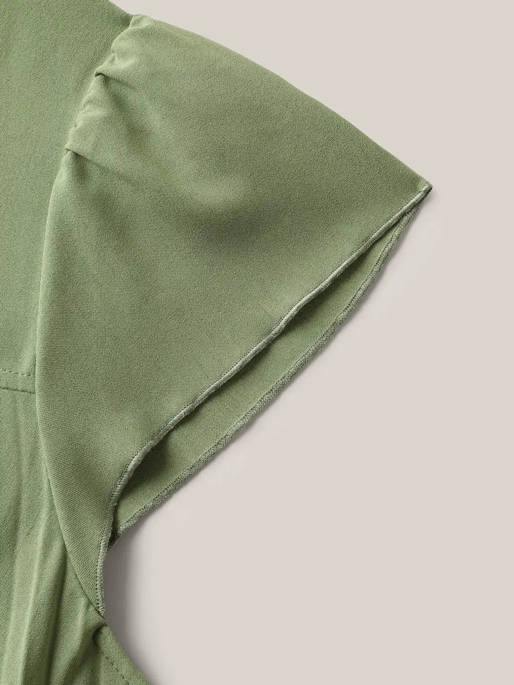 Plicated Detail Belted Pockets Maxi Dress
