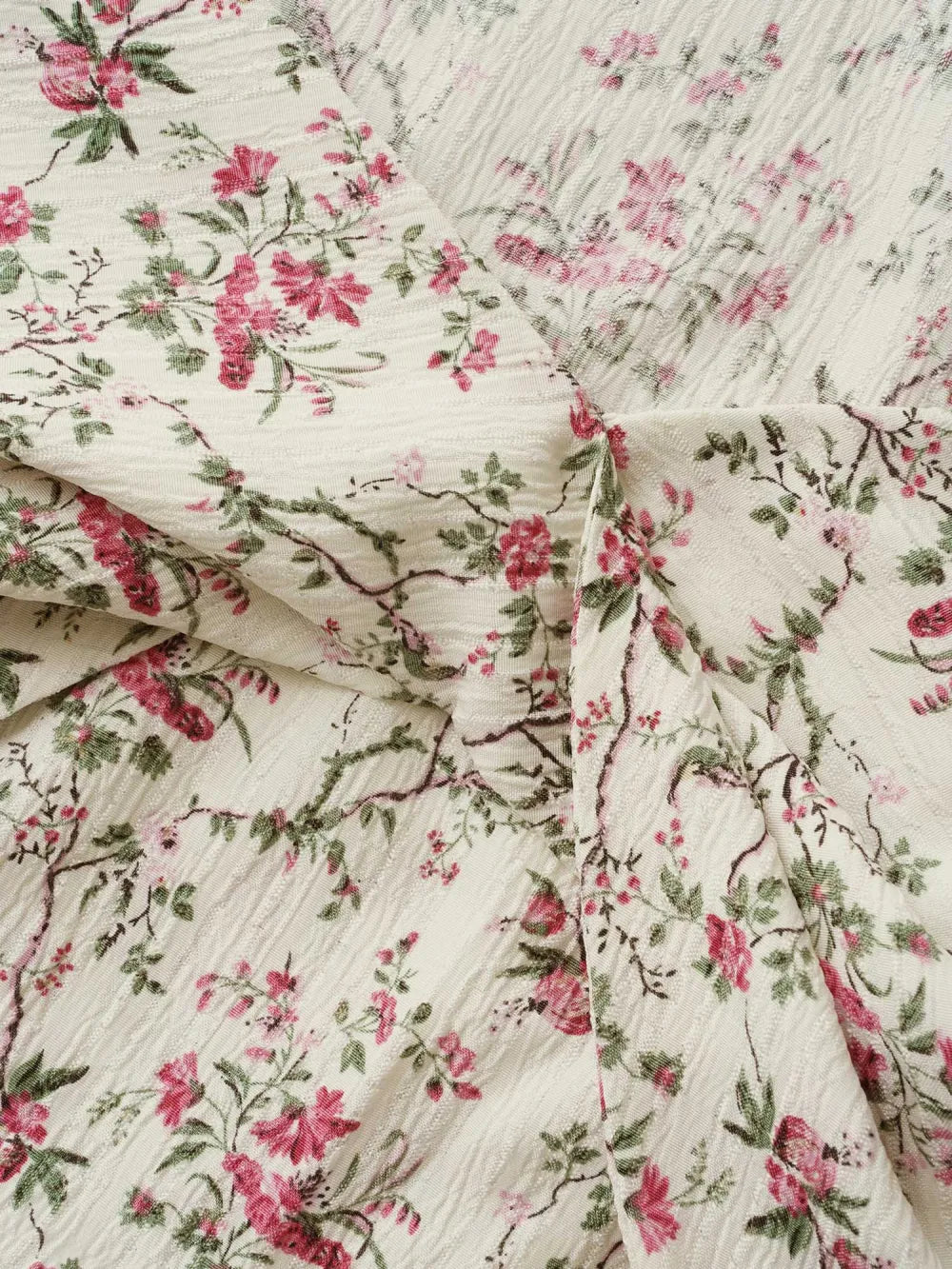 Knotted Floral Print Flared Sleeve Blouse