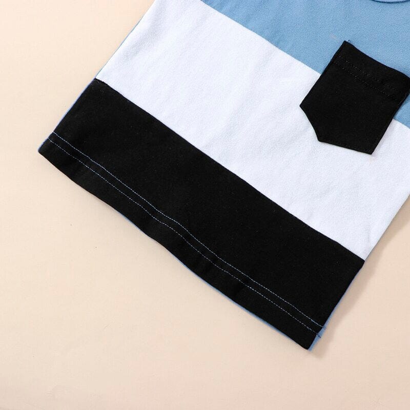 Sleeveless Blue Shorts Baby Set