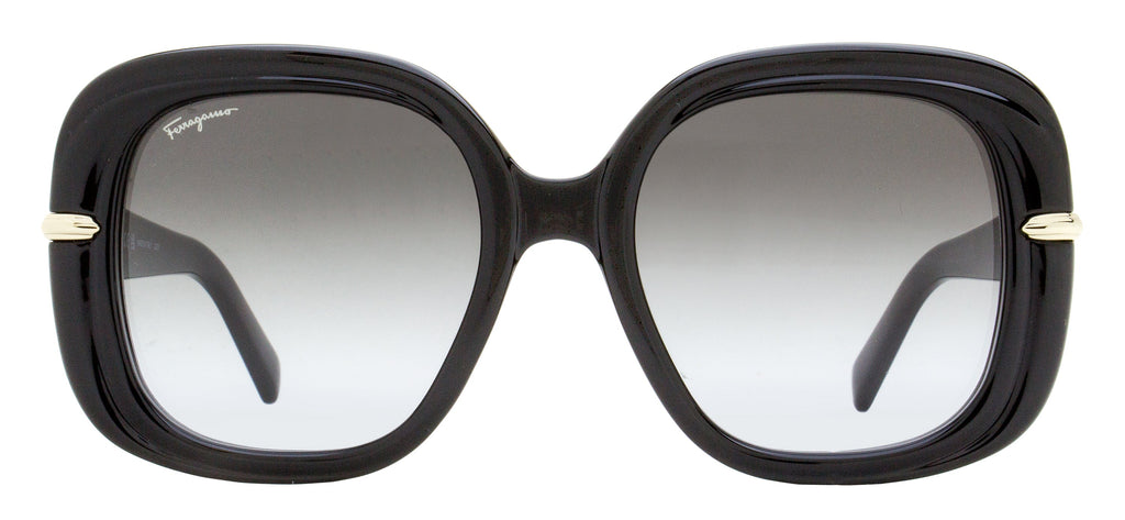 Ferragamo Women's Square Sunglasses SF1058S 001 Black 54mm