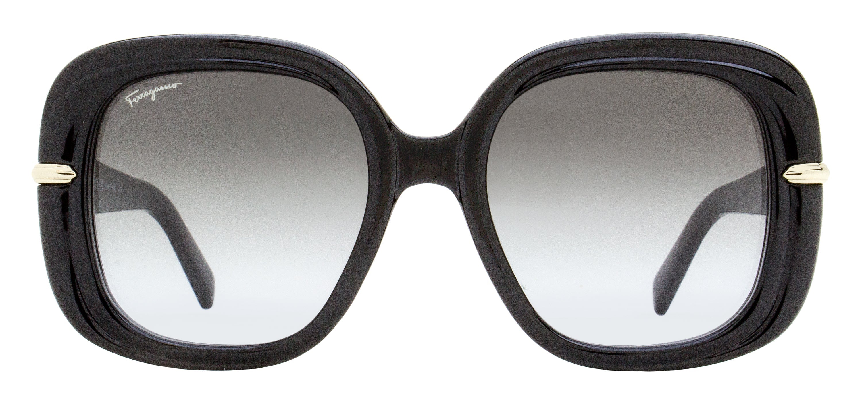 Ferragamo Women's Square Sunglasses SF1058S 001 Black 54mm