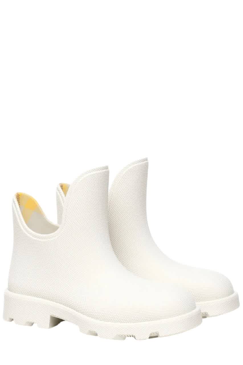Burberry Textured Slip-On Boots
