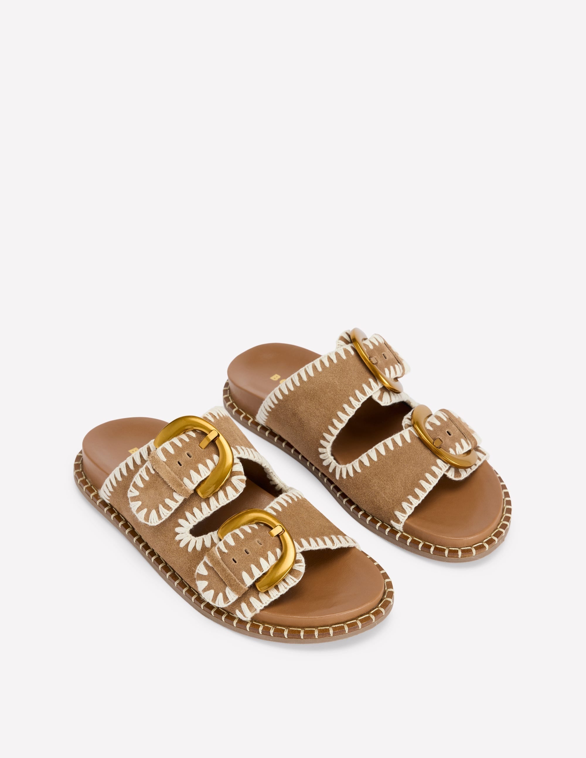 Alberta Footbed Sandals-Tan