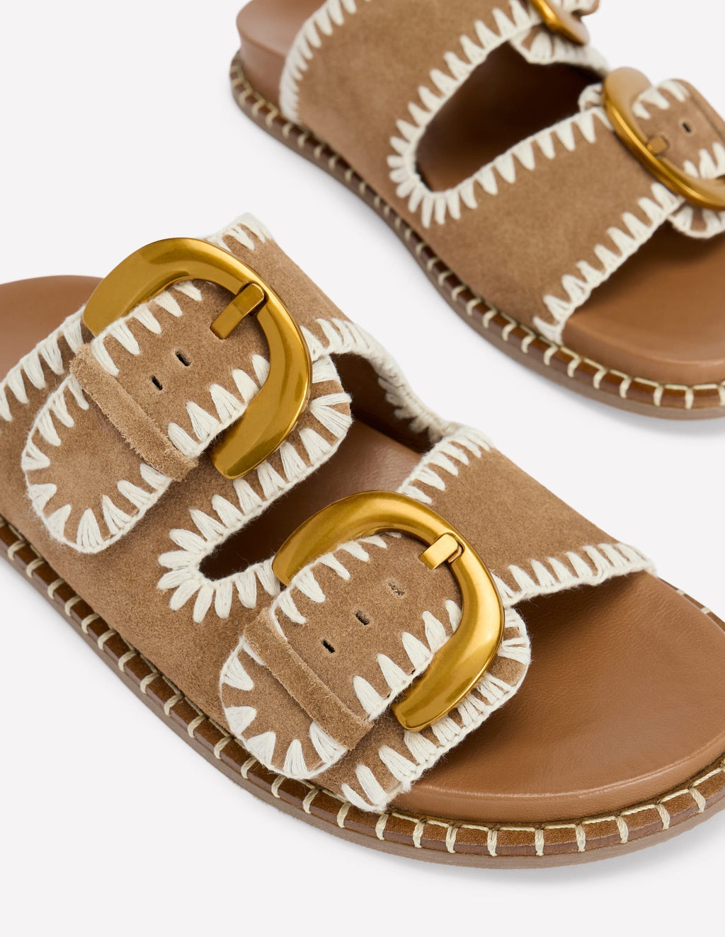 Alberta Footbed Sandals-Tan