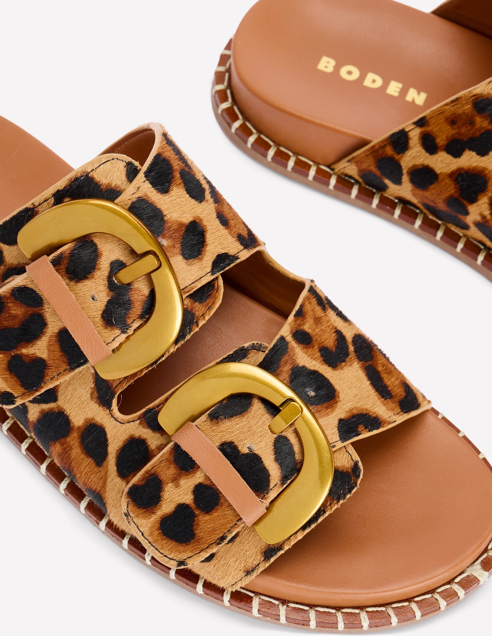 Alberta Footbed Sandals-Leopard
