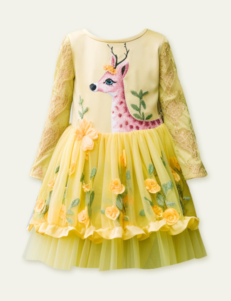 Toddler Kid Girl Fawn Play Dress
