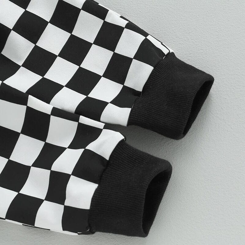 Long Sleeve Plaid Toddler Set