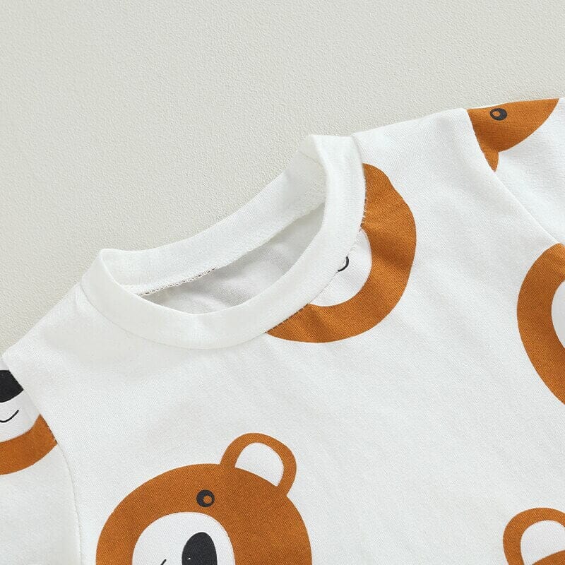 Teddy Bear Solid Pants Baby Set