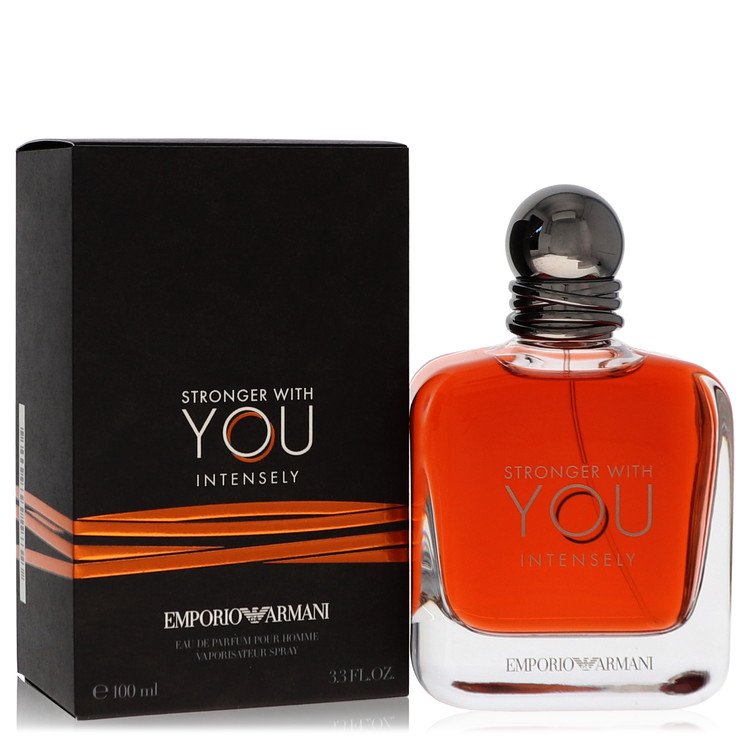 Stronger With You Intensely by Giorgio Armani Eau De Parfum Spray 3.4 oz  Men
