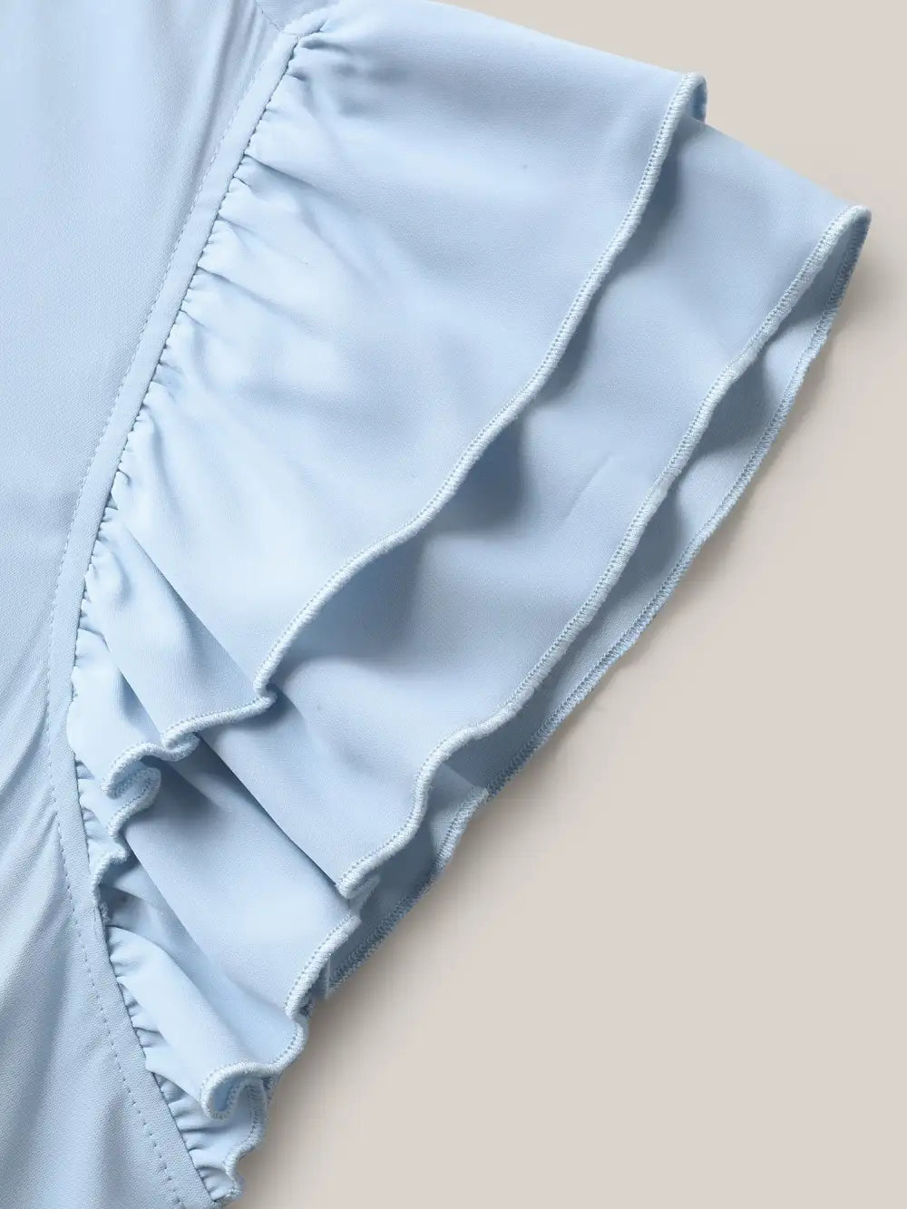 Twist Front Woven A-Line Midi Dress