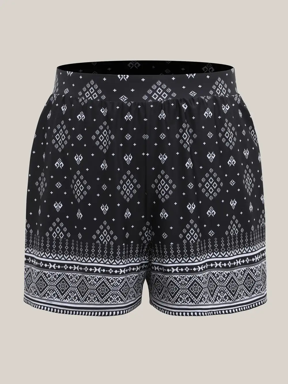 Boho Print Pockets Swim Bottoms