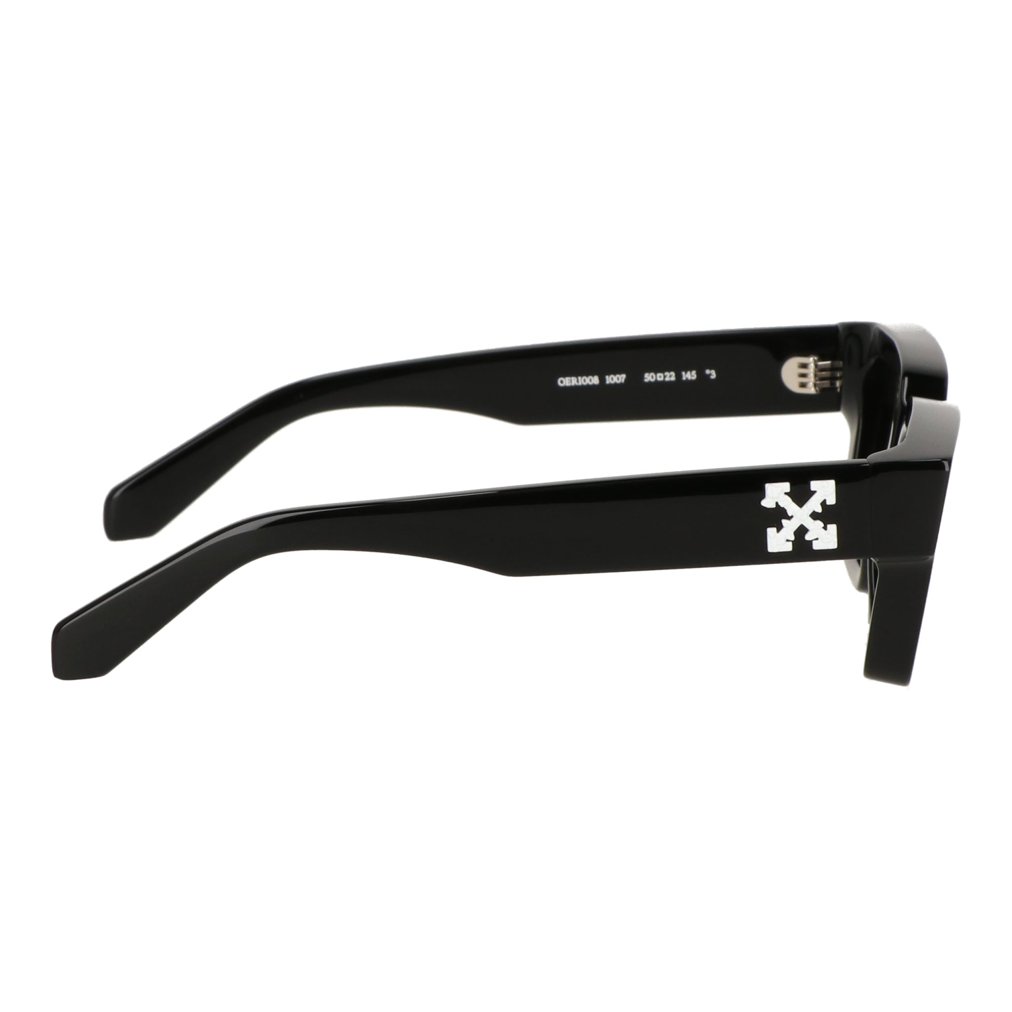 Off White Unisex Black Sunglasses