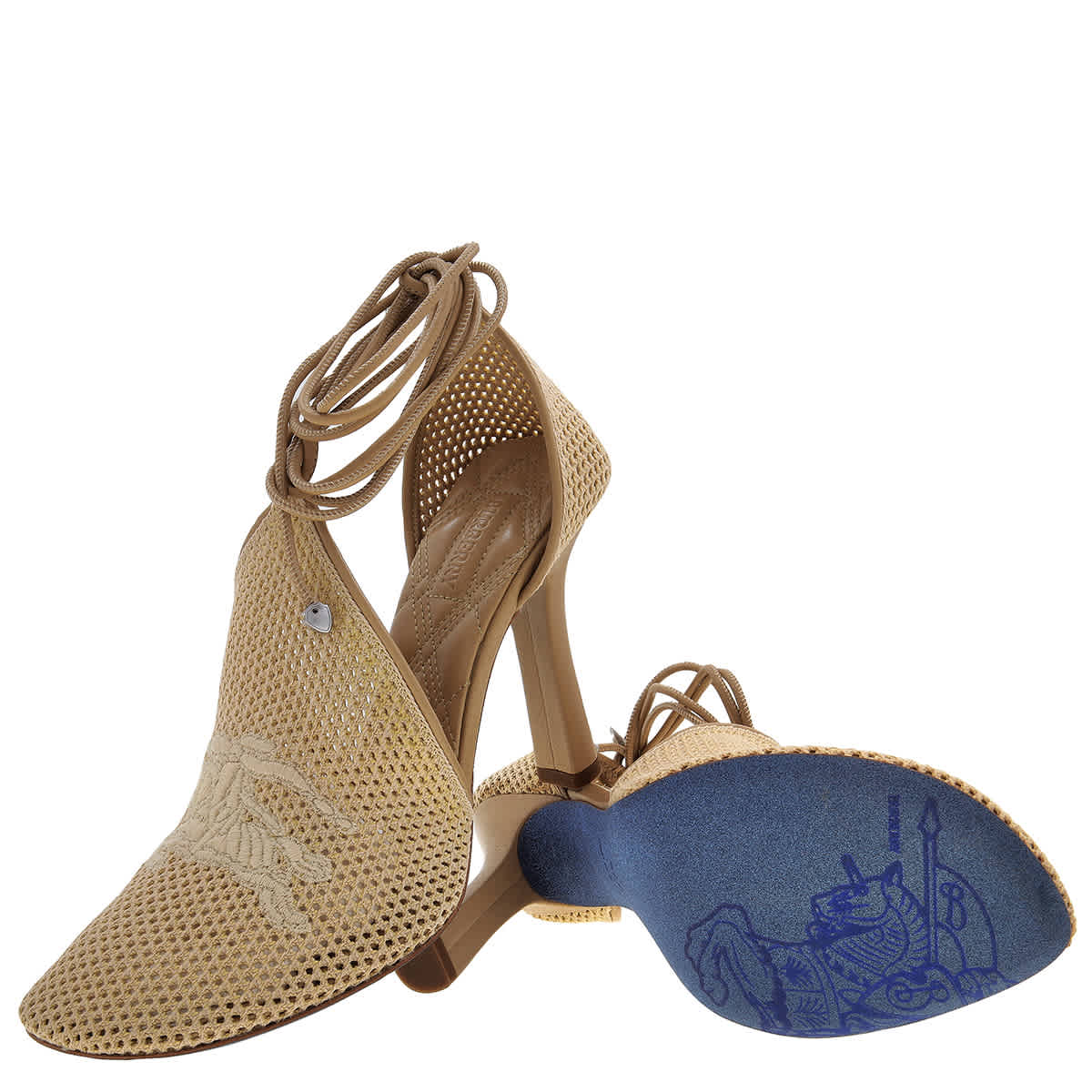 Burberry D'Orsay Mesh Tie Pumps