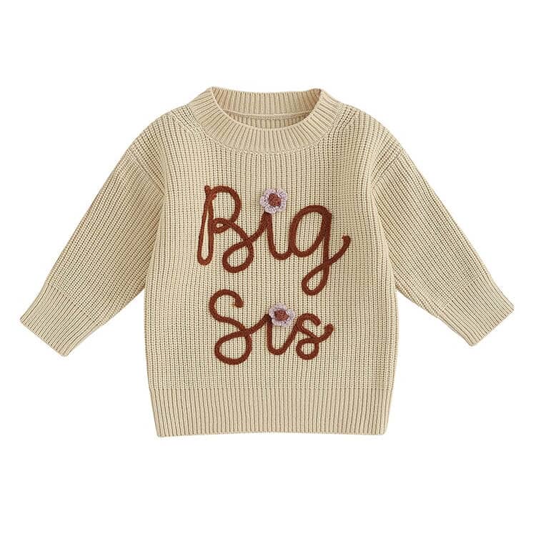 Big Sis Knitted Toddler Sweater