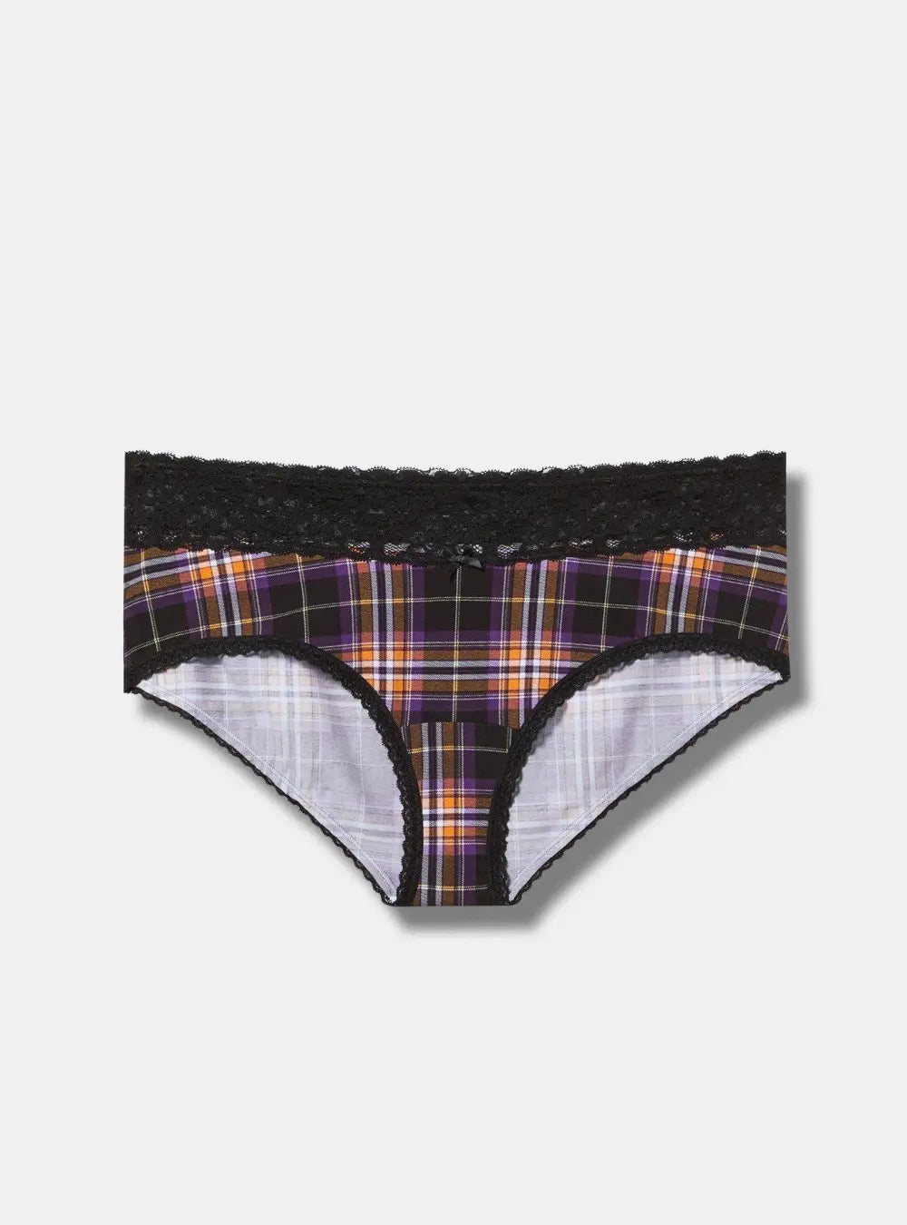 Cotton Mid-Rise Cheeky Lace Trim Panty