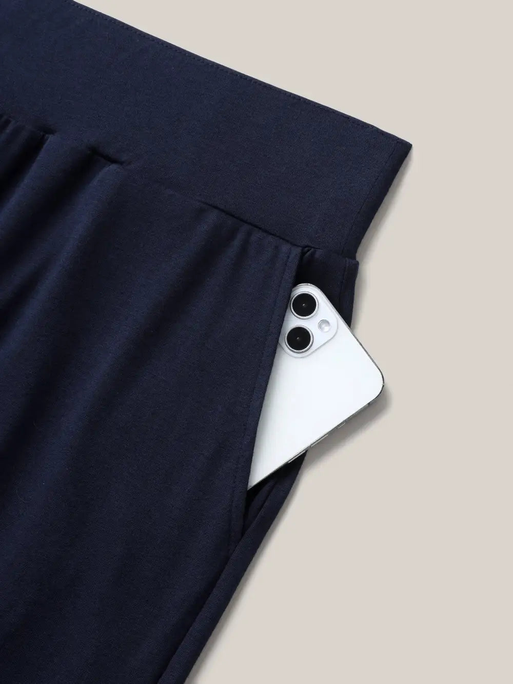 Wide Waistband Pockets Loungewear Bottoms