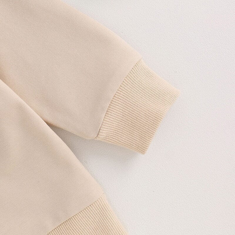 Big Sis Beige Toddler Sweatshirt