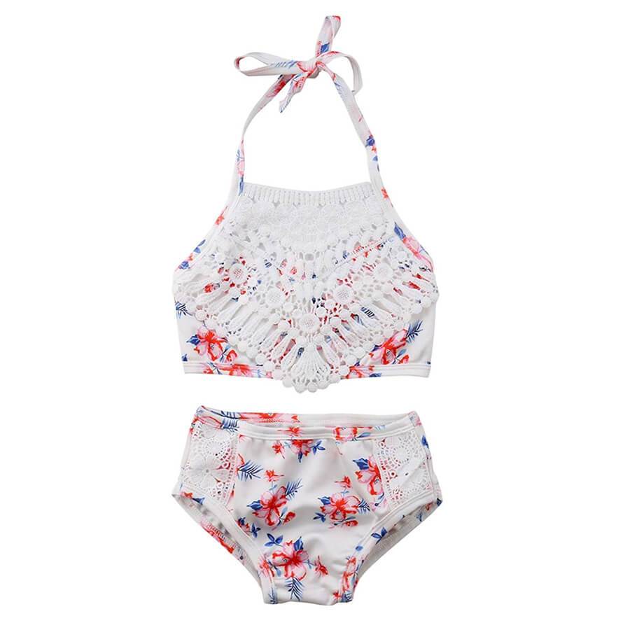 Floral Lace Toddler Swimsuit