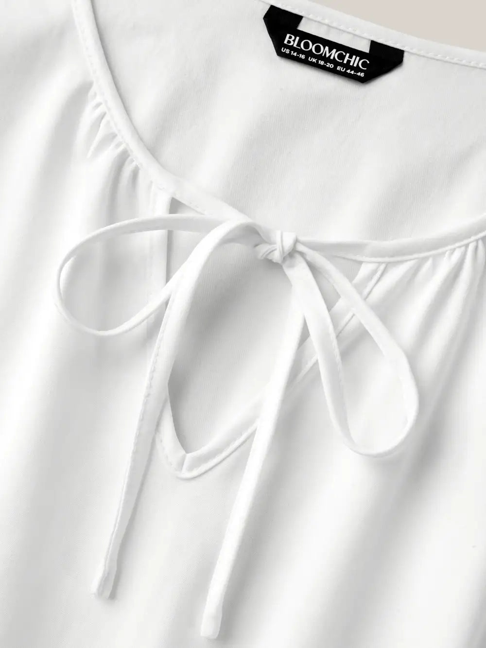 Textured Eyelet Sleeve Pockets Midi Dress