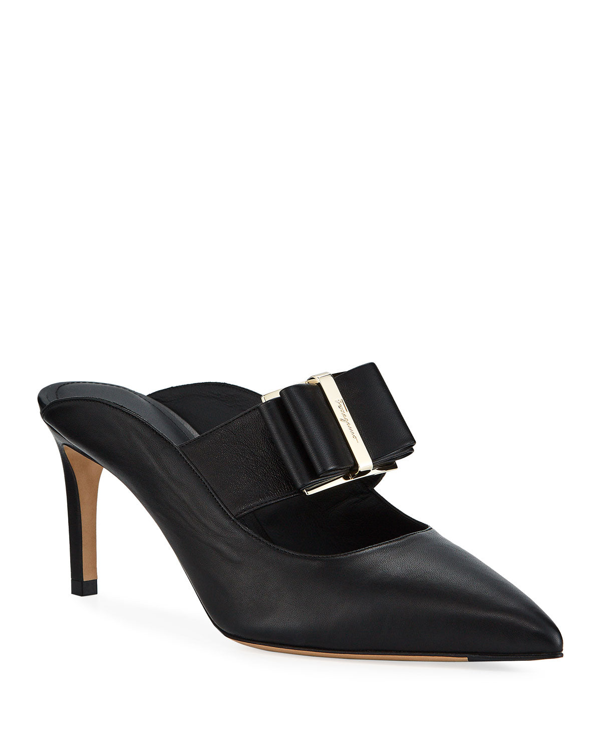 SALVATORE FERRAGAMO Zelda Women's 724997 Black Mule