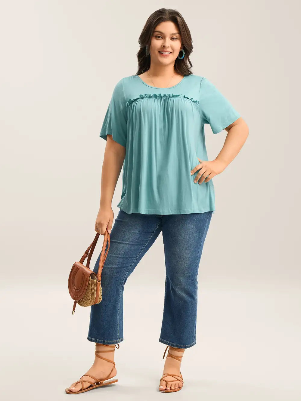 Supersoft Cotton Wood Ear Edge Top