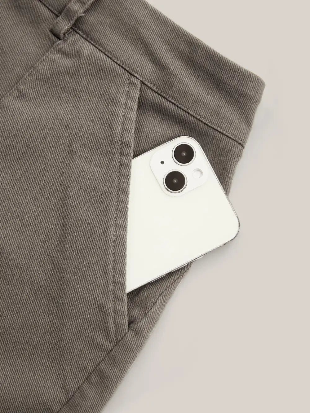 Stretchy Waist Vintage Pockets Shorts