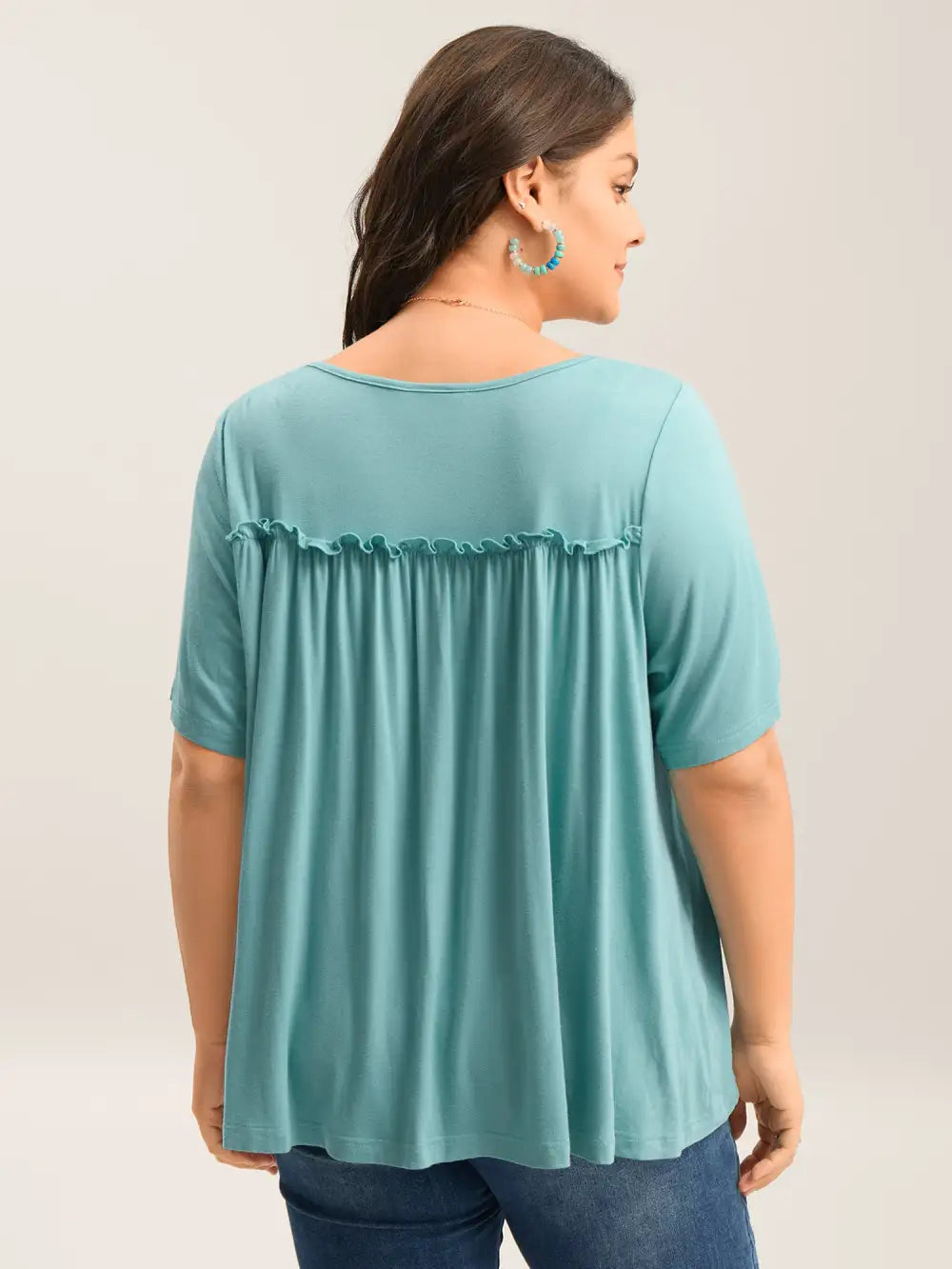 Supersoft Cotton Wood Ear Edge Top