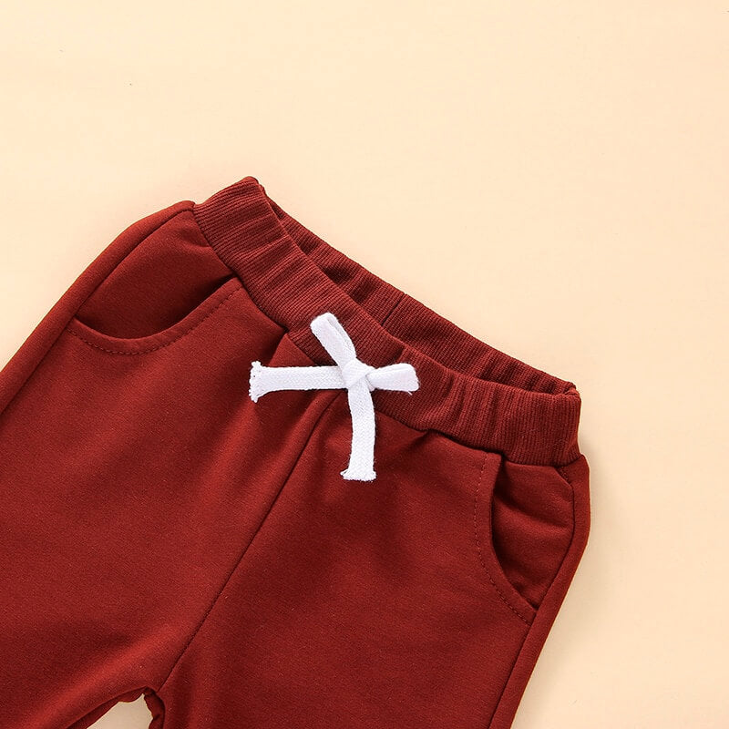 Solid Pants Brother Toddler Set