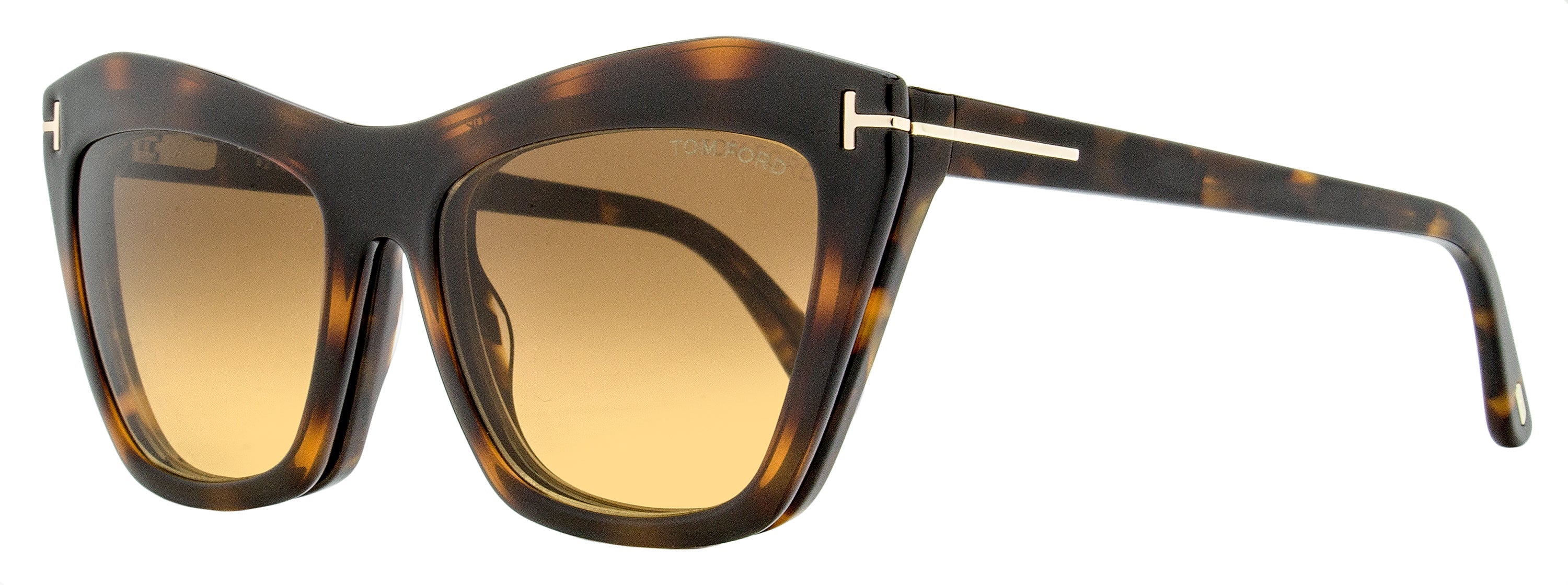 Tom Ford Women's Magnetic Clip-on Eyeglasses TF5971-B 052 Dark Havana 54mm