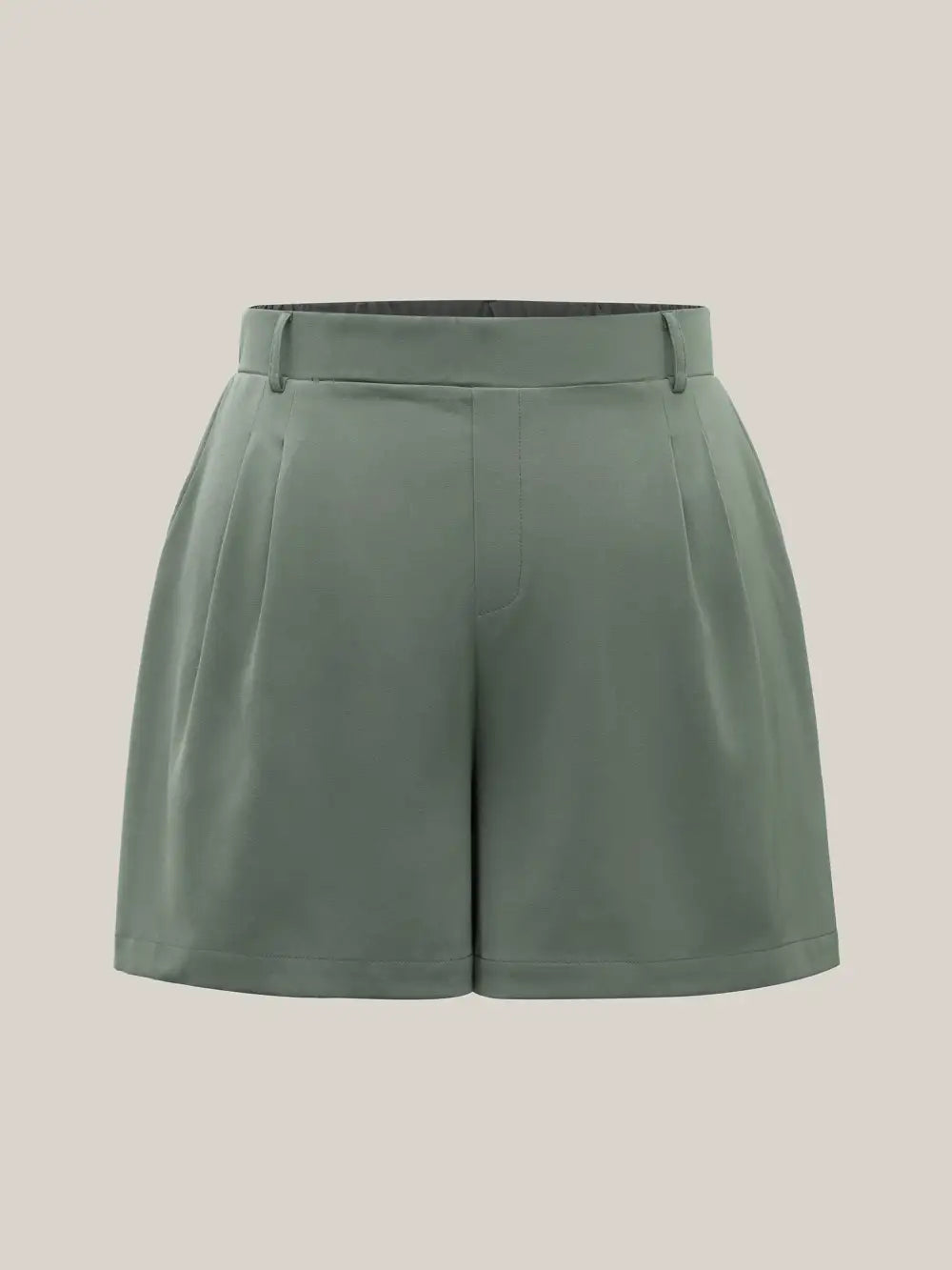 Pull-On Wide-Leg Pockets Shorts