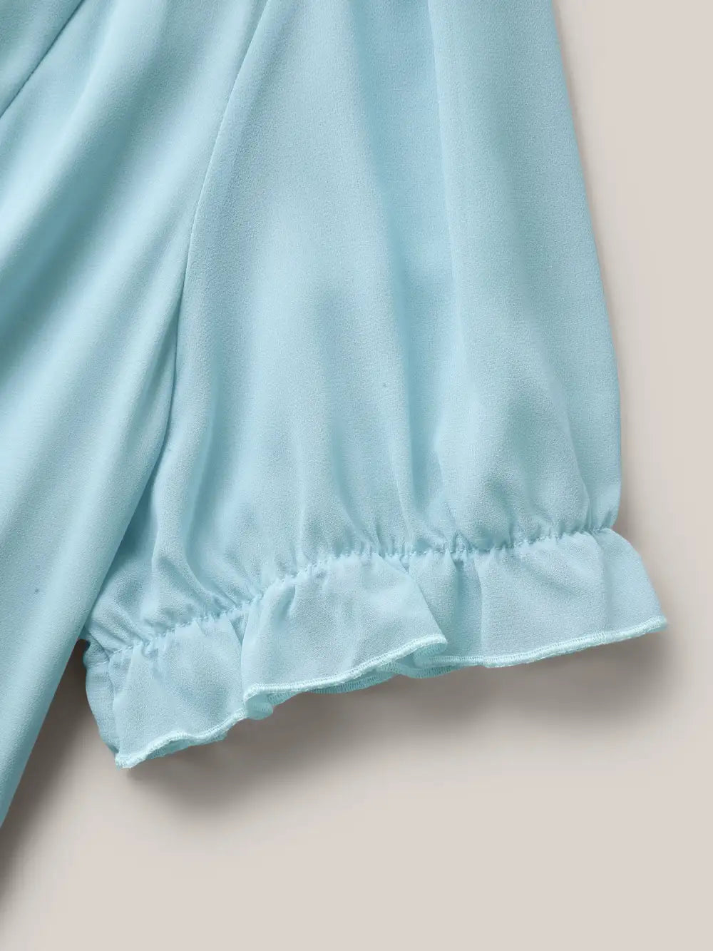 Embroidered Sheer Chiffon Pockets Midi Dress