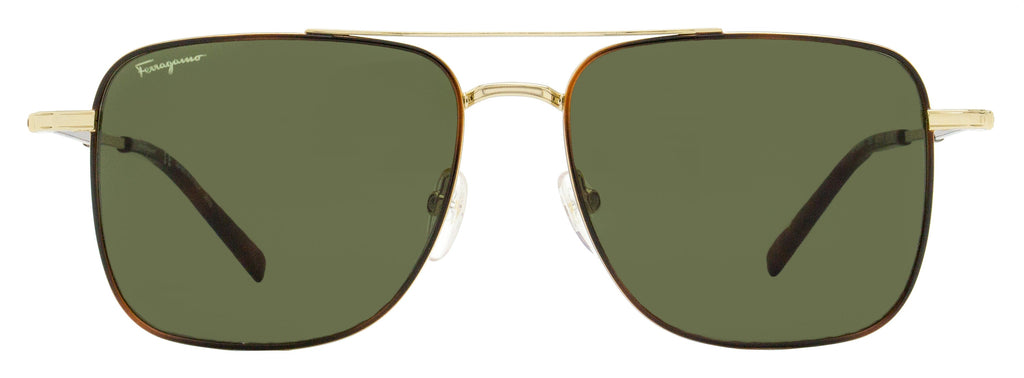 Ferragamo Men's Square Sunglasses SF266S 723 Gold/Tortoise 56mm