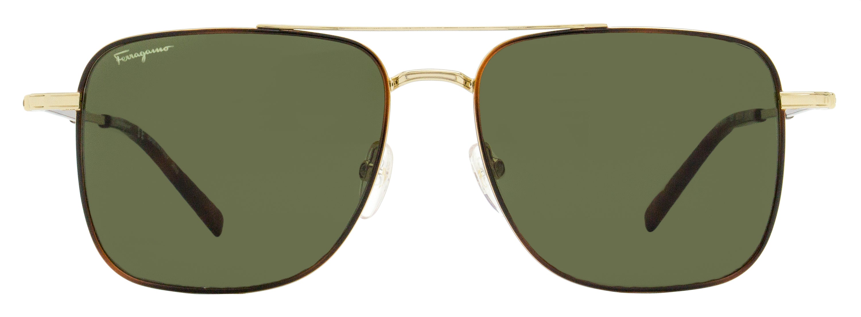 Ferragamo Men's Square Sunglasses SF266S 723 Gold/Tortoise 56mm