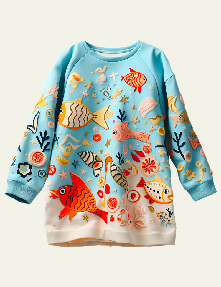 Toddler Kid Girl Undersea Tunic