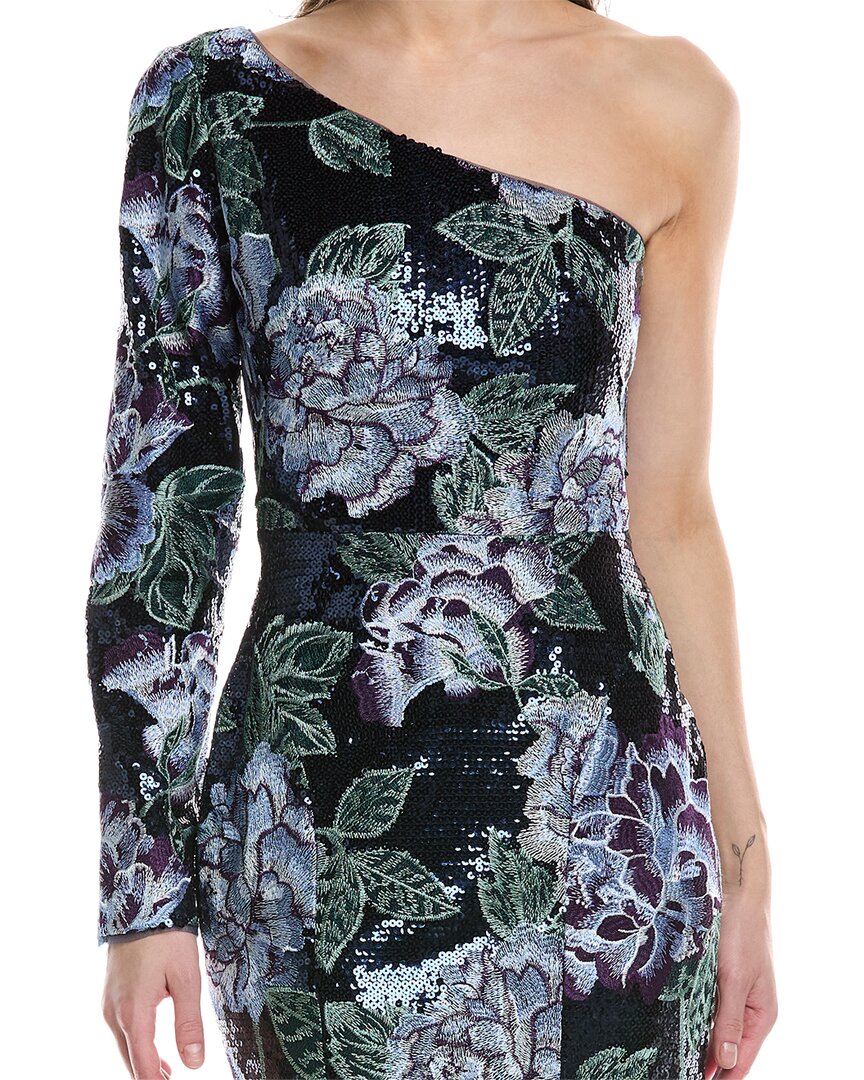 Marchesa Notte One-Shoulder Gown