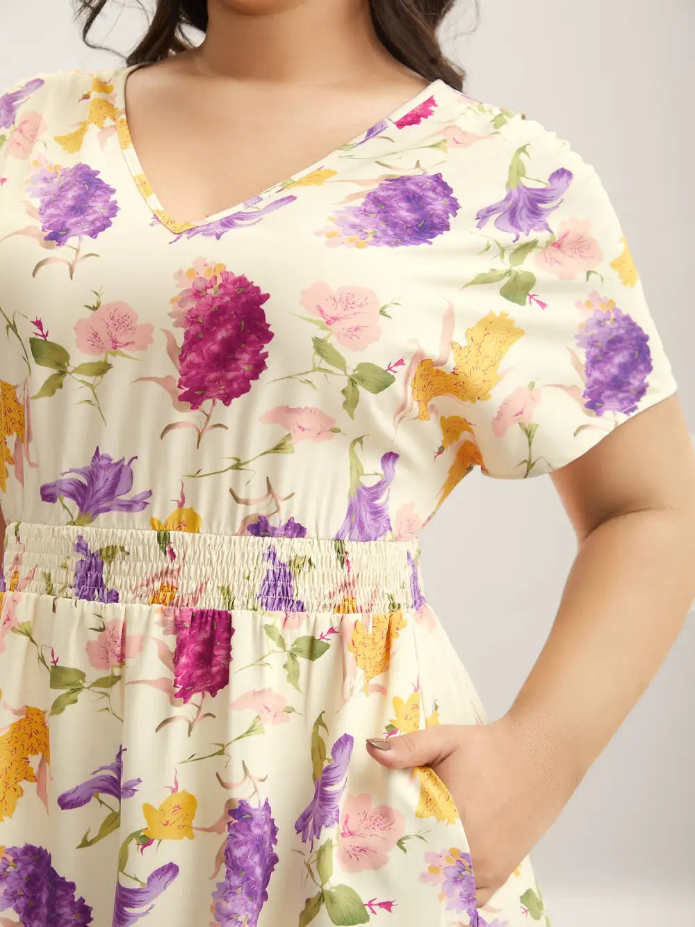 Floral Fantasy Shirred Tiered Maxi Dress