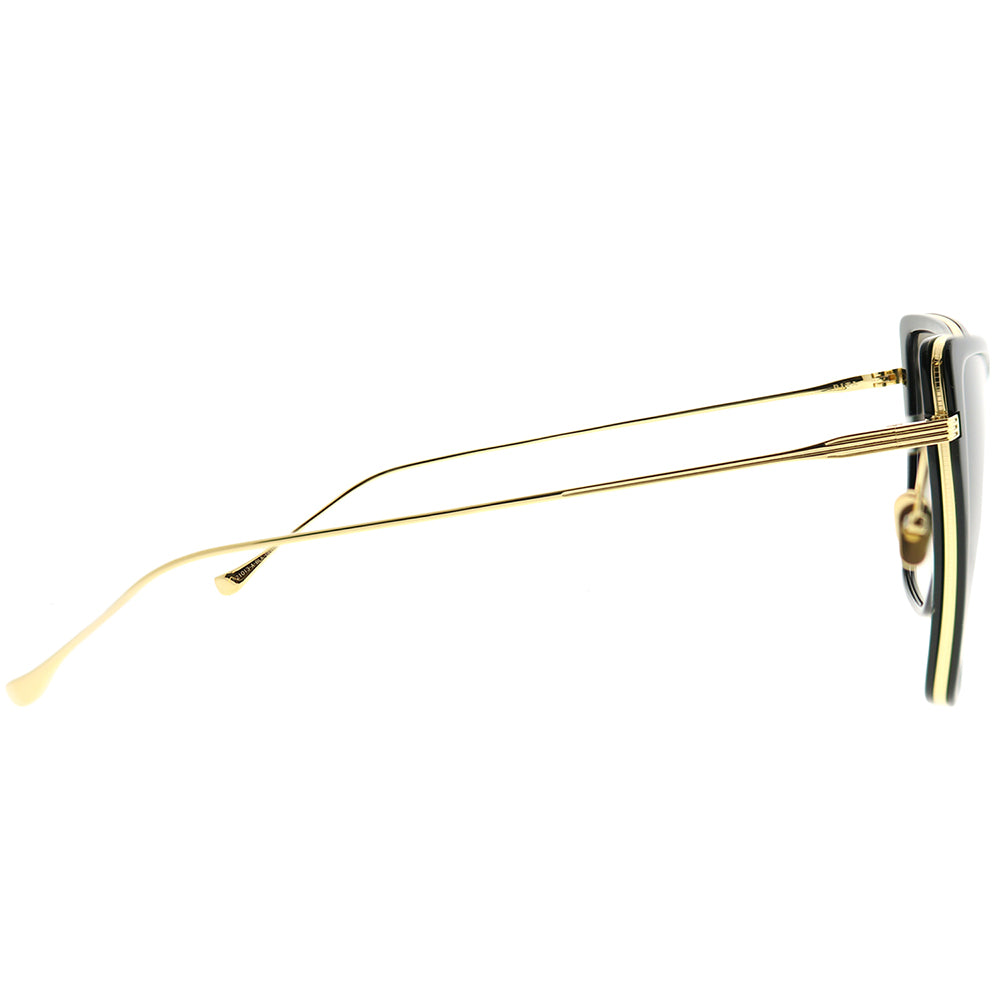 Dita Sunbird 21013-A-BLK-GLD-59 Womens Cat-Eye Sunglasses