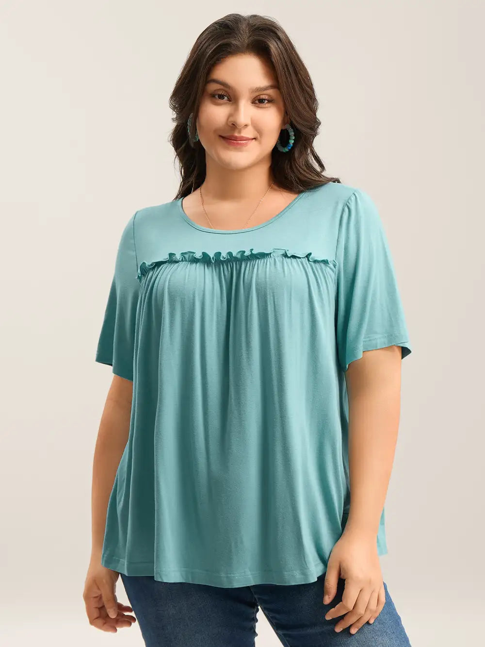 Supersoft Cotton Wood Ear Edge Top