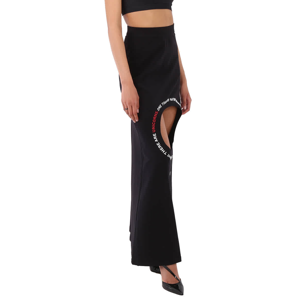 Burberry Montage Print Step-through Skirt