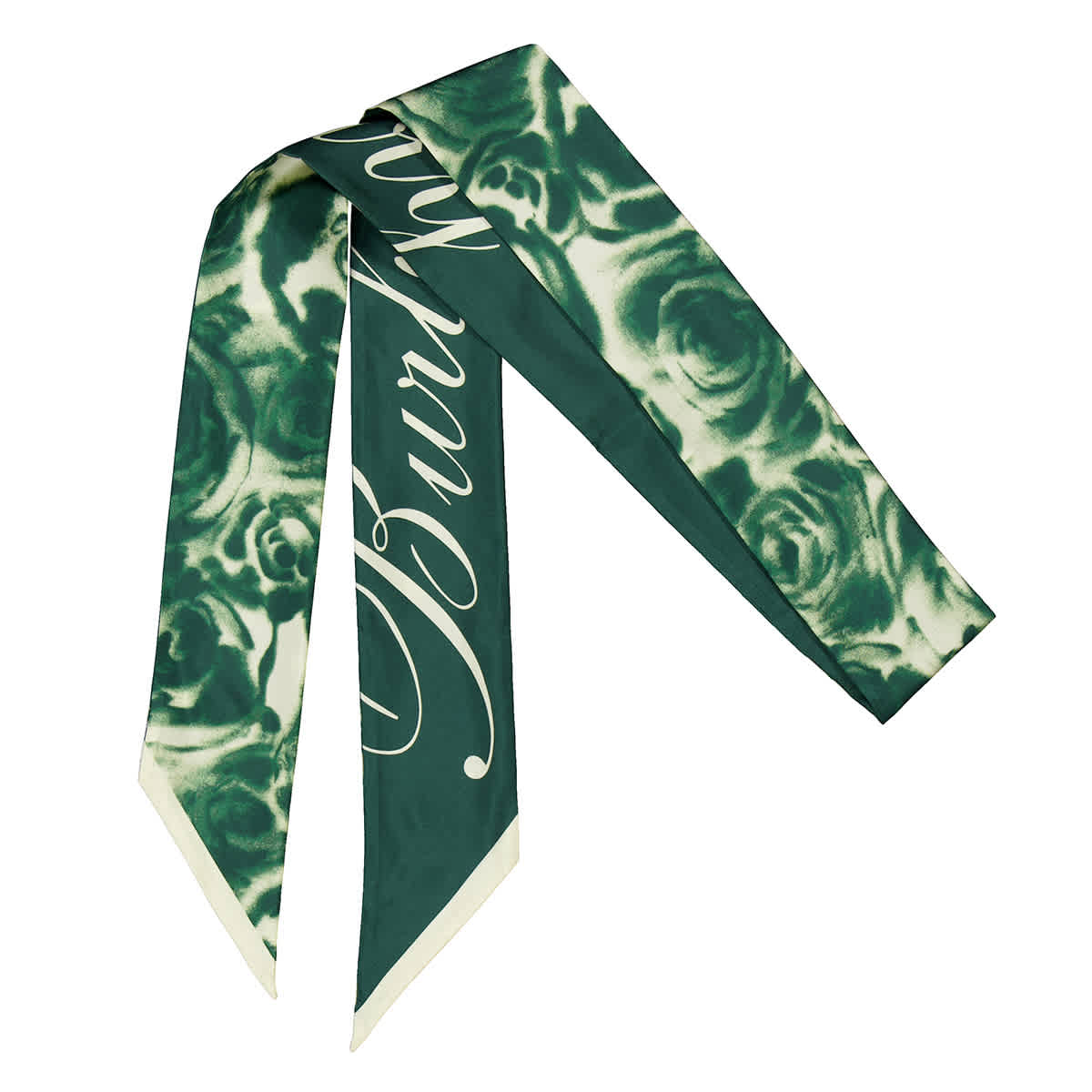 Burberry Rose-Print Silk Scarf
