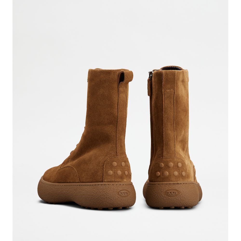 Tod's W. G. Lace-up Ankle Boots in Suede