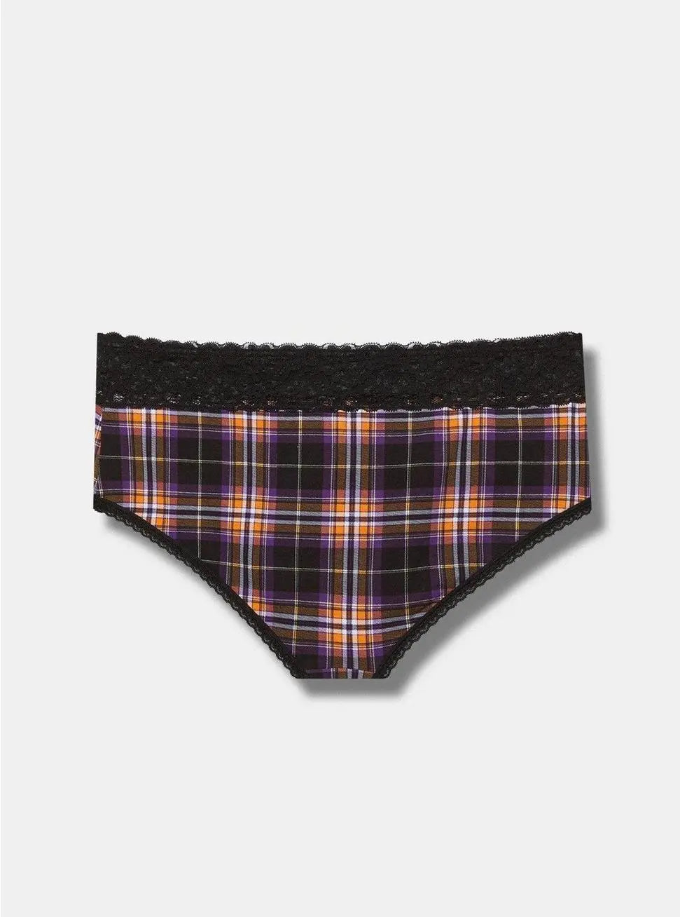 Cotton Mid-Rise Cheeky Lace Trim Panty