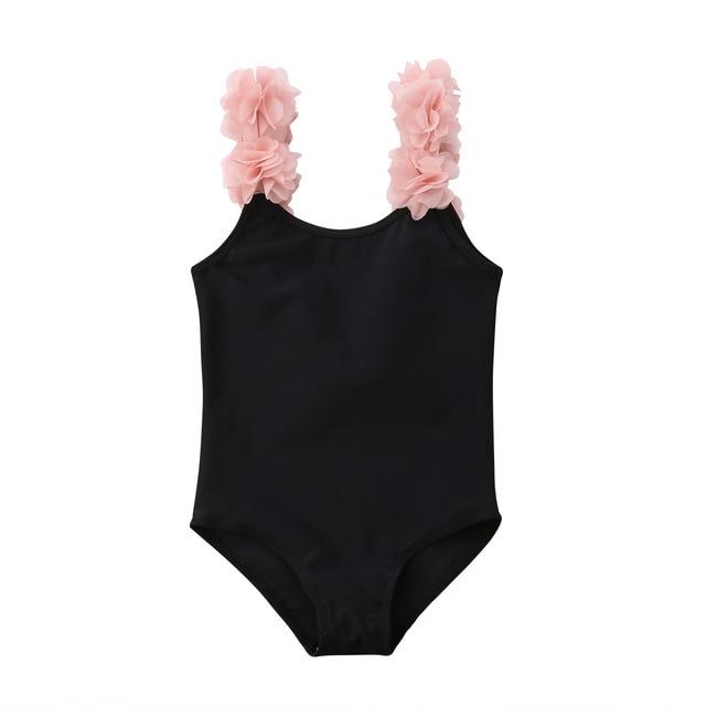Floral Straps Toddler Swimsuit