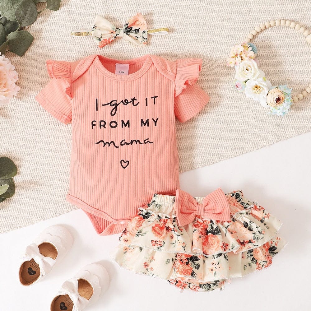 Adorable Floral Baby Outfit