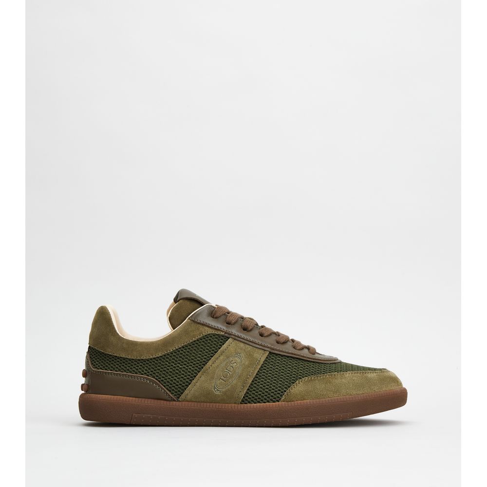 Tod's Tabs Sneakers in Suede and Technical Fabric