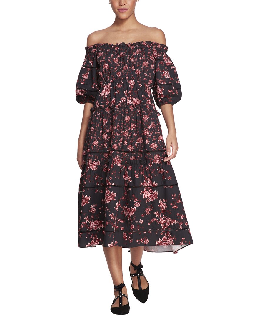Marchesa Notte Ayana Printed Dress